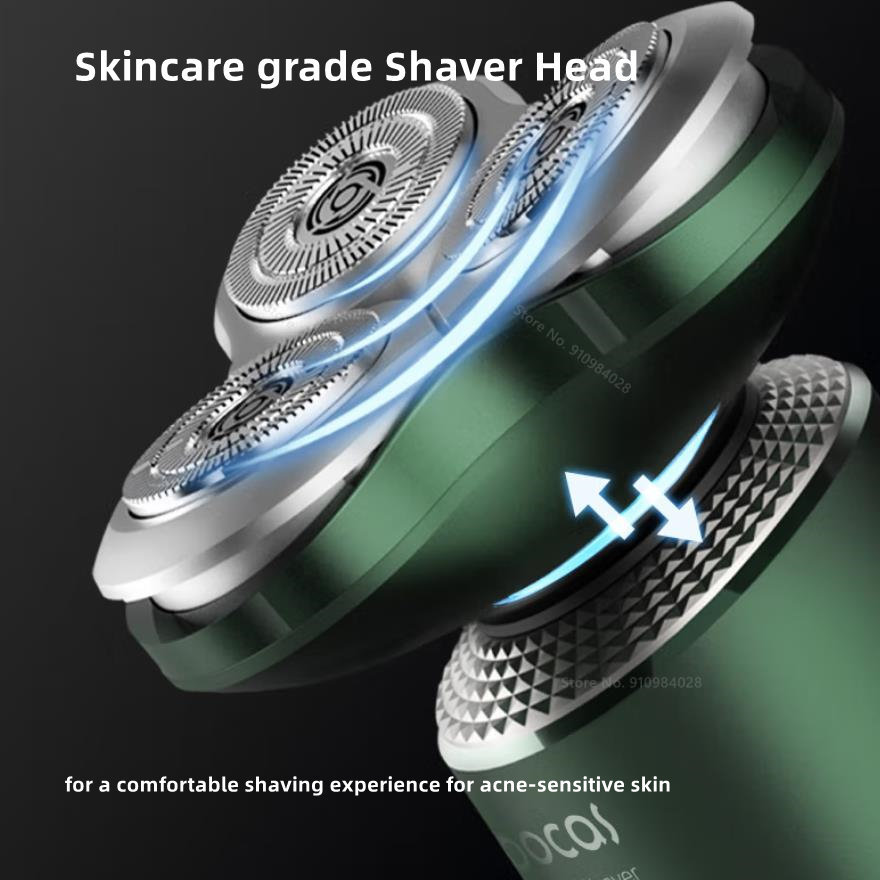 Electric Shaver Rotary - 【ขายเร็ว】หัวโกนเปลี่ยนใบมีดคมทนทานสำหรับเครื่องโกนหนวดไฟฟ้า SOOCAS S5- หัวตัดแบบสัมผัสเบา