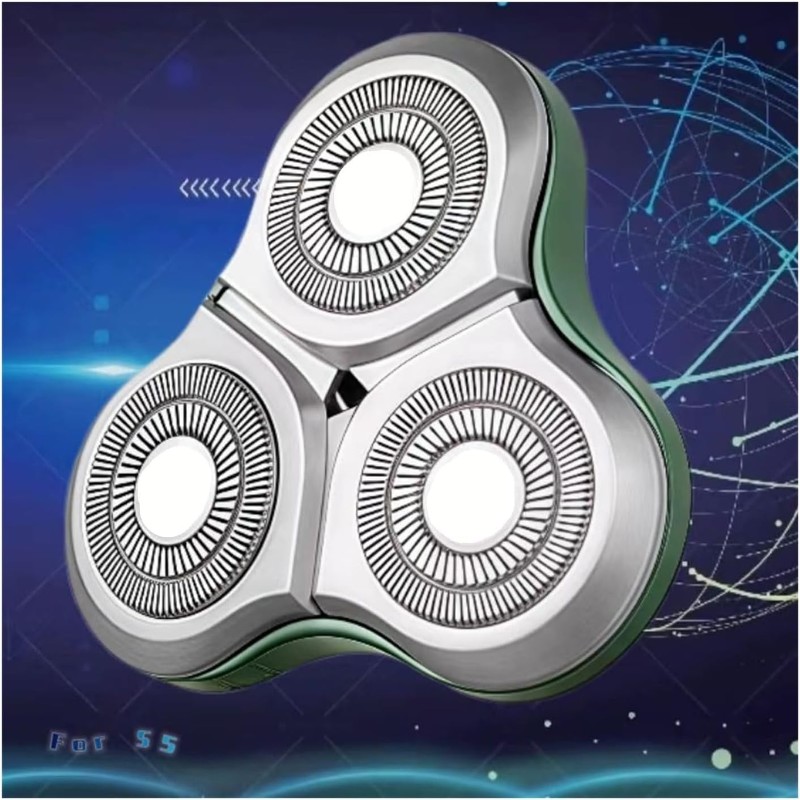 【ขายเร็ว】หัวโกนเปลี่ยนใบมีดคมท - Electric Shaver Rotary บทวิจารณ์และราคา