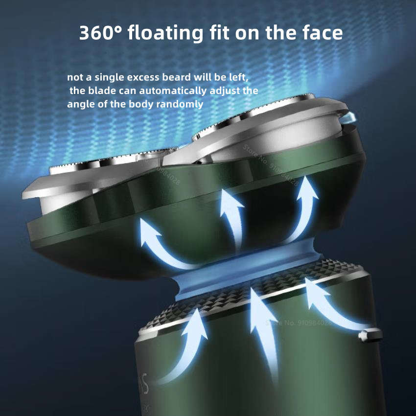 【ขายเร็ว】หัวโกนเปลี่ยนใบมีดคมท - Electric Shaver Rotary บทวิจารณ์และราคา