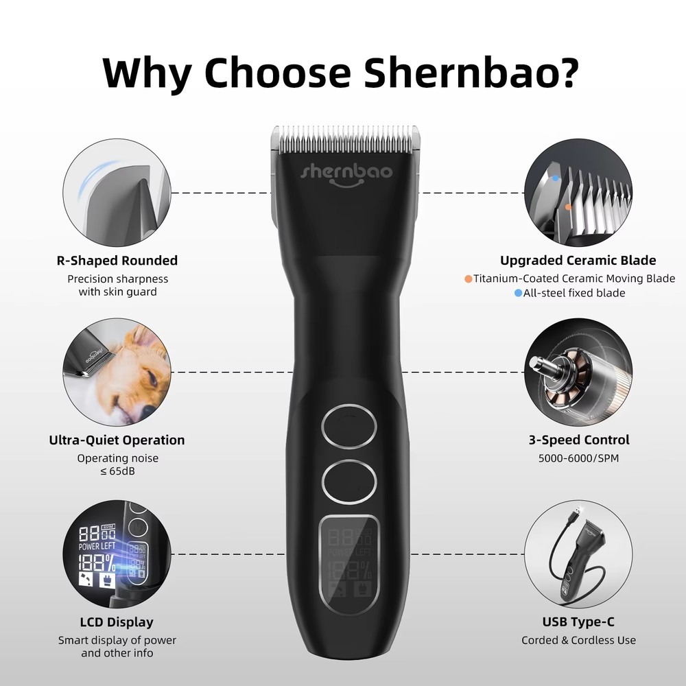 เครื่องตัดขนสัตว์เลี้ยงแบบไร้ส - Hair Clipper บทวิจารณ์และราคา