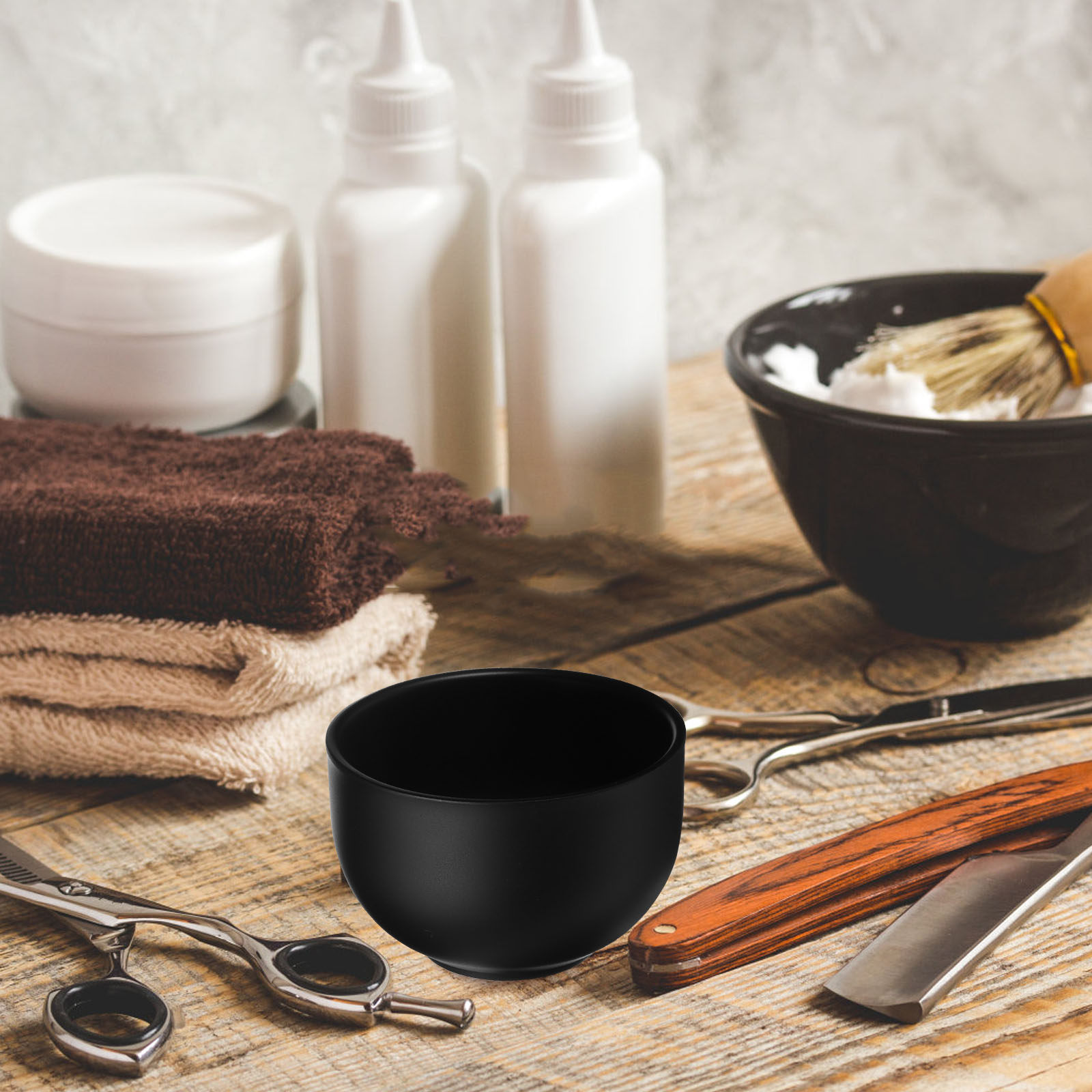 ชามโกนหนวดสแตนเลสสีดำ ดีไซน์ผน - Shaving Cream บทวิจารณ์และราคา