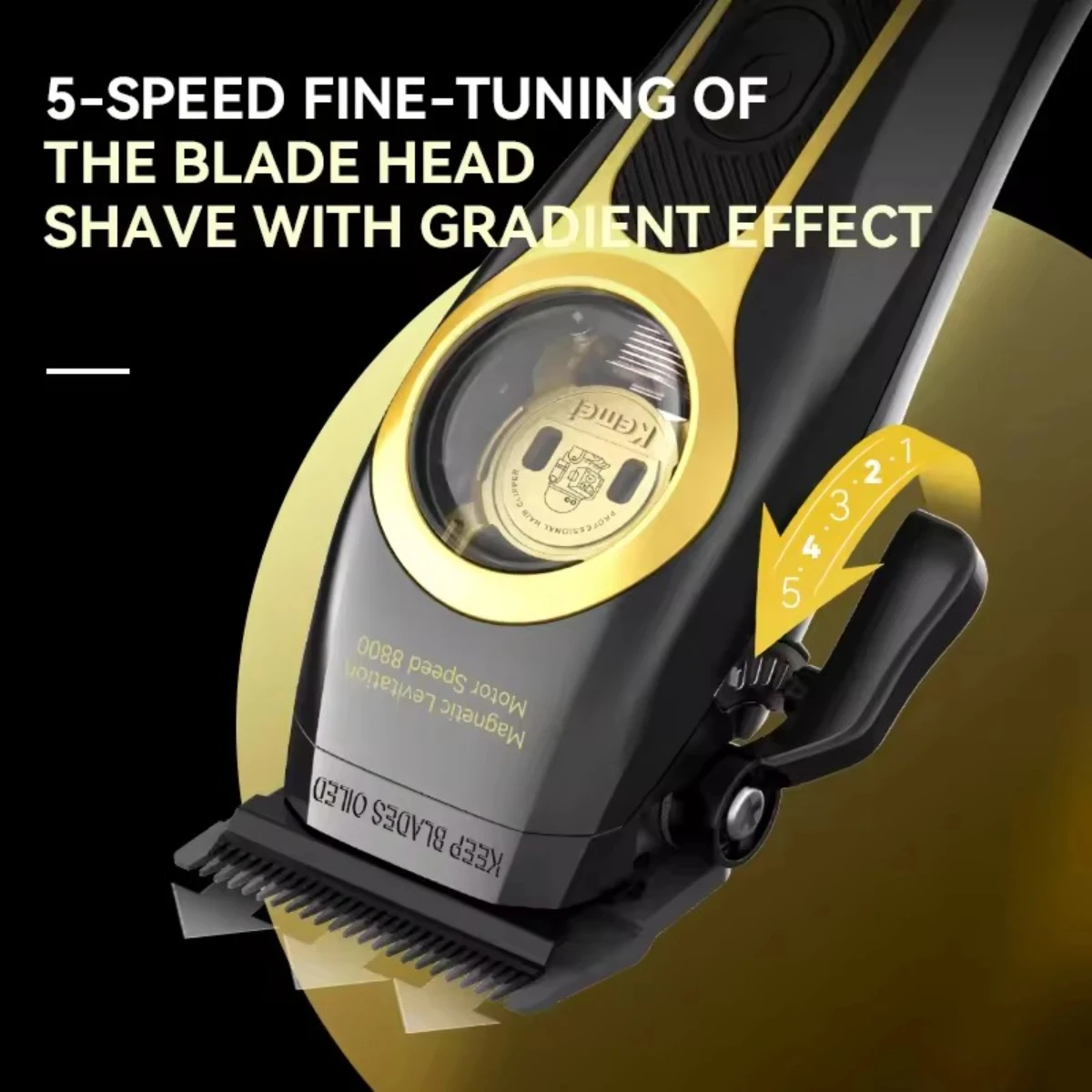 Kemei KM-2373Hair Clipper Magn - Nose Trimmer บทวิจารณ์และราคา
