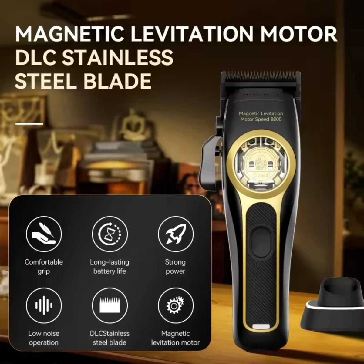 Kemei KM-2373Hair Clipper Magn - Nose Trimmer บทวิจารณ์และราคา